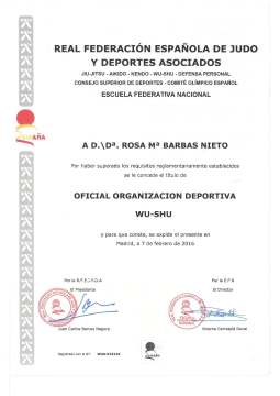Titulo oficial orgnizacion deportiva